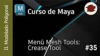 MAYA - 02 Modelado - 35 Men&uacute; Mesh Tools (Parte 4): Crease Tool