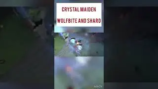 Crystal maiden WOLF BITE & SHARD. WTF DID I JUST WATCH!! Must see ❄️ #dota2 #shorts