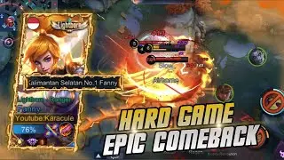 NEW BUILD FANNY ON POIN CABLE | HARD GAME!! | Mobile Legends
