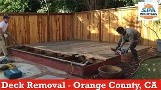 Deck and Spa Removal - Orange County SpaRemovers.com Hot Tub Removal Company Lake Forest