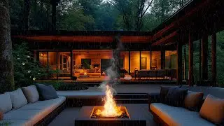 Springtime Serenity 🌿 Relax with Rain, Lofi & a Crackling Fire