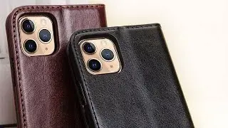 Handmade Genuine Leather Flip Cases Cover For iPhone