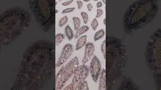 5 Yards Beaded Lace Fabric for Dresses and Gowns &ndash; Lace Material for Custom Dressmaking No.HN206