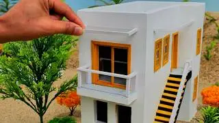 This Modern 2-Storey Mini House Will Amaze You – With Balcony & Outdoor Staircase!