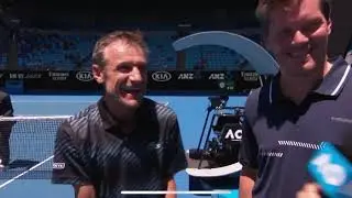 Mats Wilander explains his vicht celebration