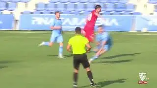 Josh Eccles crunches Ivan Rakitic