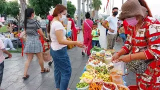 Riverside Street Food of Phnom Penh - Grilled Meat, Beef, Chicken, Porridge, Num banhchok & More