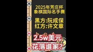 越南52000美元象棋大赛，许文章激战阮成保，谁能胜？｜2025年第七届越南“芳庄杯”象棋大师赛｜许文章｜阮成保