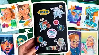 my first sketchbook tour ☆ 2023 - 2024