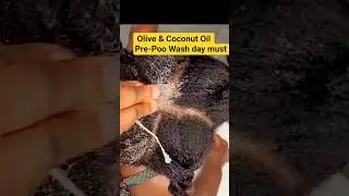 how to make DIY Pre-Poo with Olive & Coconut Oil | Natural Hair Care Tips&rdquo; #hairwash #washday