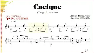 Bernardini, Cacique (Tango Brasileiro), guitar