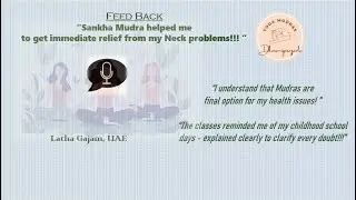 Feedback in Telugu | MUDRA THERAPY SESSIONS | YogaMudras | by Latha Gajam, UAE