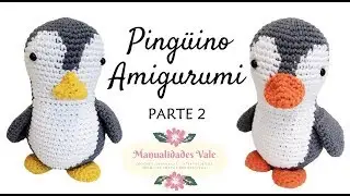 Pingüino Amigurumi Parte 2: Pico, alas, patas y cola