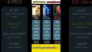 iPhone 13 pro max vs Samsung s21 ultra vs Google pixel 6 pro #tech #shorts