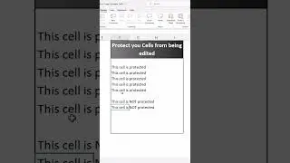 Prevent your Excel Workbook from being Edited - Locked Cells #protect #excel #prevent #locked