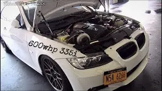 600whp+ 6266 Single Turbo 335i Roll Racing Vs. Vette E30 STi