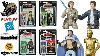 Star Wars The Vintage Collection Wave 26 , Lando, Threepio, Luke & Han Figure Review | By FLYGUY