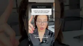 COFRINHO DO MERCADO PAGO T&Aacute; PAGANDO 120% DO CDI! #cdi #mercadopago #investimentos