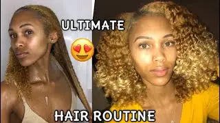 The Ultimate Hair Routine | Three Strand Twist & Curl?