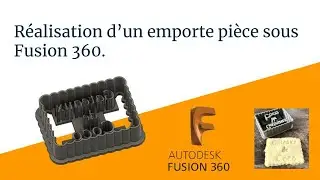 [Fusion 360] : Modélisation d'un emporte pièce pas à pas(outils Dimension / miror / svg etc).