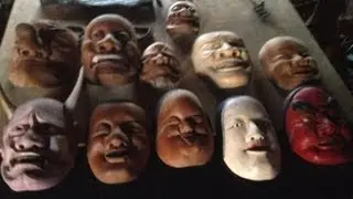 🎎 Collection of antique Japanese masks 日本のアンティークマスクのコレクション