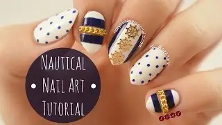 Nautical Nail Art Tutorial