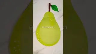 How to make pear || DIY school project || Fruit making #art #drawing #fruit #pear