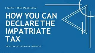 How I filled Out my French Tax Form: A Guide for Expats and Impatriates