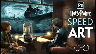 harry potter manipulation | photoshop  | speed art | tutorial