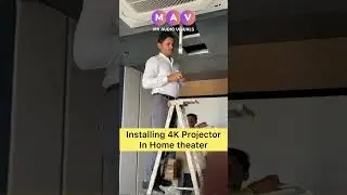 Home theater installation BenQ TK700 4K projector, Elac Hometheater, denon AVC 3800 AV reciever
