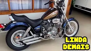 UMA MOTO LINDA DEMAIS, RARA EM OTIMO ESTADO E SONHO PARA QUEM CURTE MOTO CUSTOM - YAMAHA VIRAGO 1100