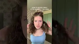 Revive curls after wearing them in a bun with a clothing steamer