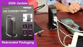 5 Port Charge Tower with Rapid Charge