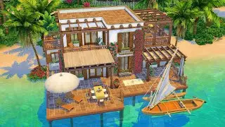 SULANI BEACH HOUSE // Sims 4 No CC Speed Build
