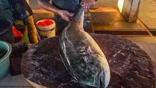 WHOLE HUGE DORADO FISH CUTTING SKILLS || PERFECT CUTTING SKILLS