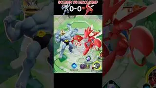 SCIZOR VS MACHAMP🏆 just damage test #pokemonunite #machamp #scizor #ytshorts (GodLSpidey)