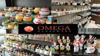 Ceramic Jars and Glassware haul | omega glassware shopping | unique collection ceramics jars