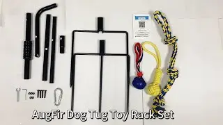 AugFir Tether Tug Outdoor Dog Toy Rack