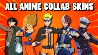 ALL Anime Collab Skins in Fortnite Showcase!
