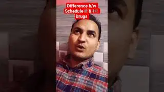 Difference between schedule h and h1 drugs. Pharmacy interview question. #pharmacy #pharmacist