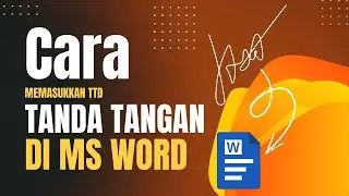 Cara memasukkan tanda tangan di word
