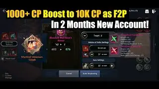 Black Desert Mobile 1000+ CP Boost To 10K CP as F2P on 2 Months Old Account!