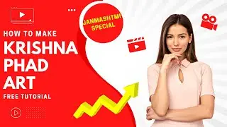 How to make Traditional Phad Art Painting Tutorial for beginner on Canvas?  How to make  Indian Art?