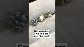 Guess which one is the Natural Diamond?? American diamonds vs Natural diamond