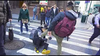Drop Kicking My Friend In Public (Social Experiment)