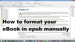 How to format eBook in epub format by editing the epub HTML script
