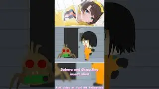 Subaru and disgusting insect alien  #animation #usadapekora #oozorasubaru
