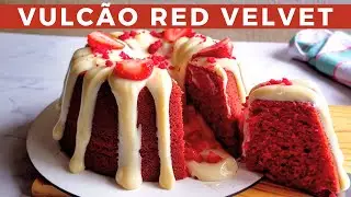 ESSE NÃO PODE FALTAR NO SEU NATAL! Bolo Vulcão Red Velvet