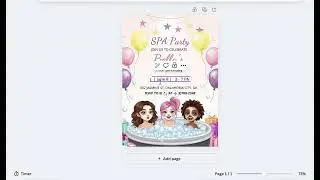 How to Modify Text, Fonts & Colors in a SPA Party  Invitation