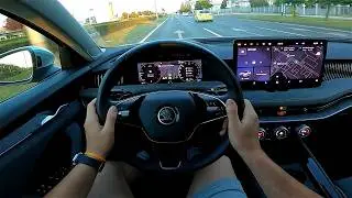 2025 Skoda SUPERB COMBI (Mk4) [2.0 TDI DSG, 150 HP] POV Test drive CARiNIK